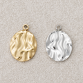 Launch Promo: 24K Gold PVD Stainless Steel Hammered Round Medallion Pendant | Sold Each