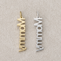Launch Promo: 14K Gold PVD Stainless Steel Minimalist Mommy Lettering Pendant | Sold Each