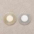 Launch Promo: 24K Gold PVD Stainless Steel Sunburst Medallion Charm | Sold Each