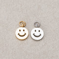 Launch Promo: 14K Gold PVD Stainless Steel Mini Smiley Face Charm | Sold Each