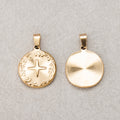 Launch Promo: 24K Gold PVD Stainless Steel Compass North Star Coin Pendant | Sold Each