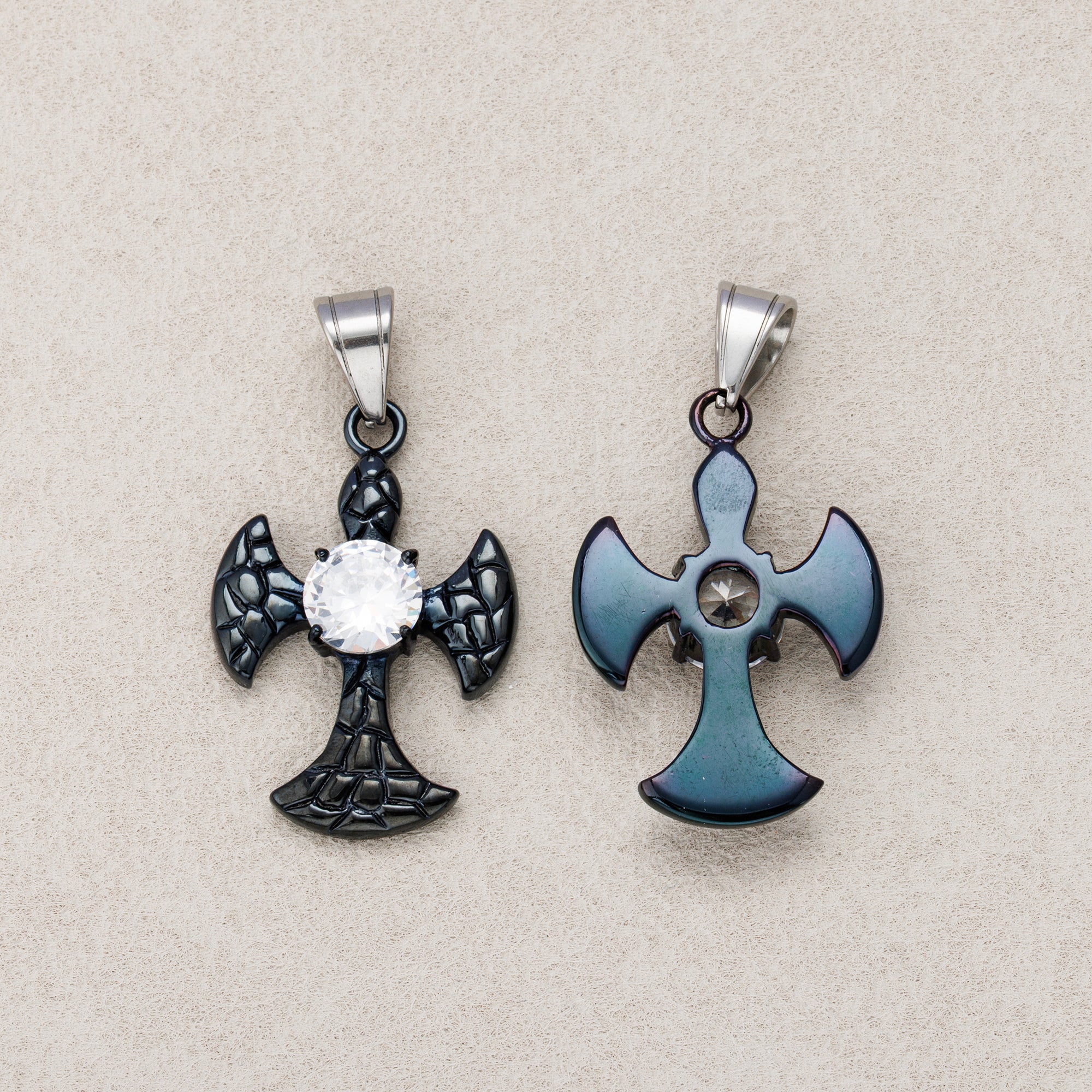 Launch Promo: Stainless Steel Dark Knight Gothic Cross Pendant | Sold Each