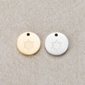 Launch Promo: 24K Gold PVD Stainless Steel Mini Sunburst Coin Charm in Gold & Silver | Sold Each