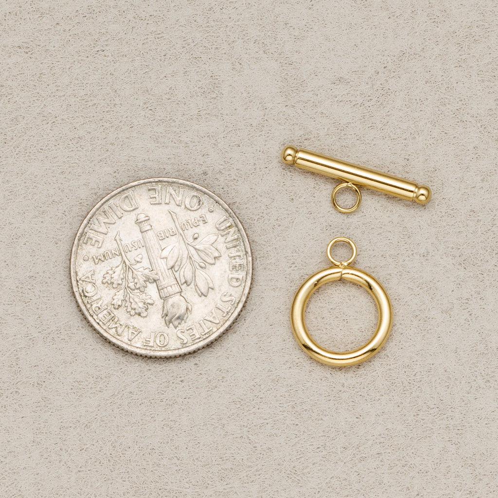 Launch Promo: Gold PVD Minimalist Toggle Clasps Closure Findings | Sold Each