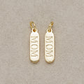 Launch Promo: 24K Gold PVD Stainless Steel Mom Oval Tag Charm | Sold Each