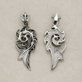 Launch Promo: Stainless Steel Gothic Tribal Spiral Phoenix Pendant | Sold Each