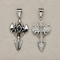 Launch Promo: Stainless Steel Gothic Warrior Shield Cross Pendant | Sold Each
