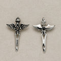 Launch Promo: Stainless Steel Gothic Wings Guardian Blade Cross Pendant | Sold Each