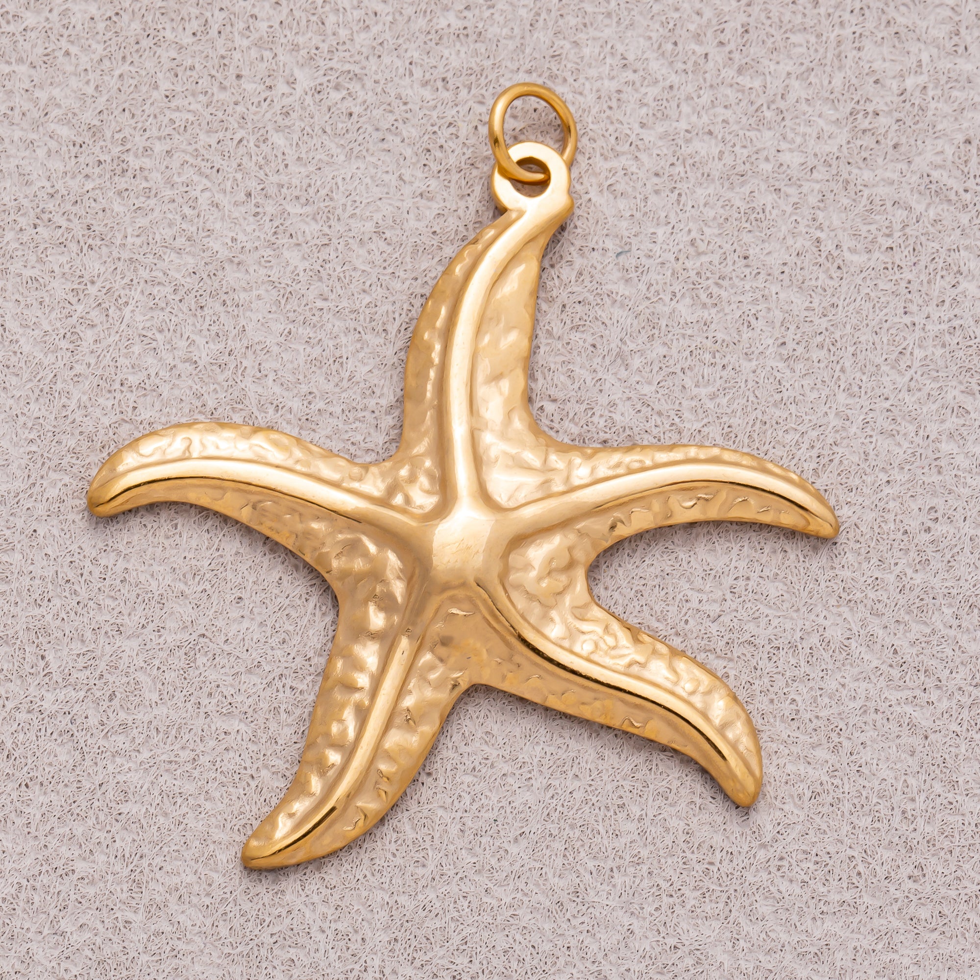 Gold PVD Stainless Steel Pastel Ocean Starfish Charm