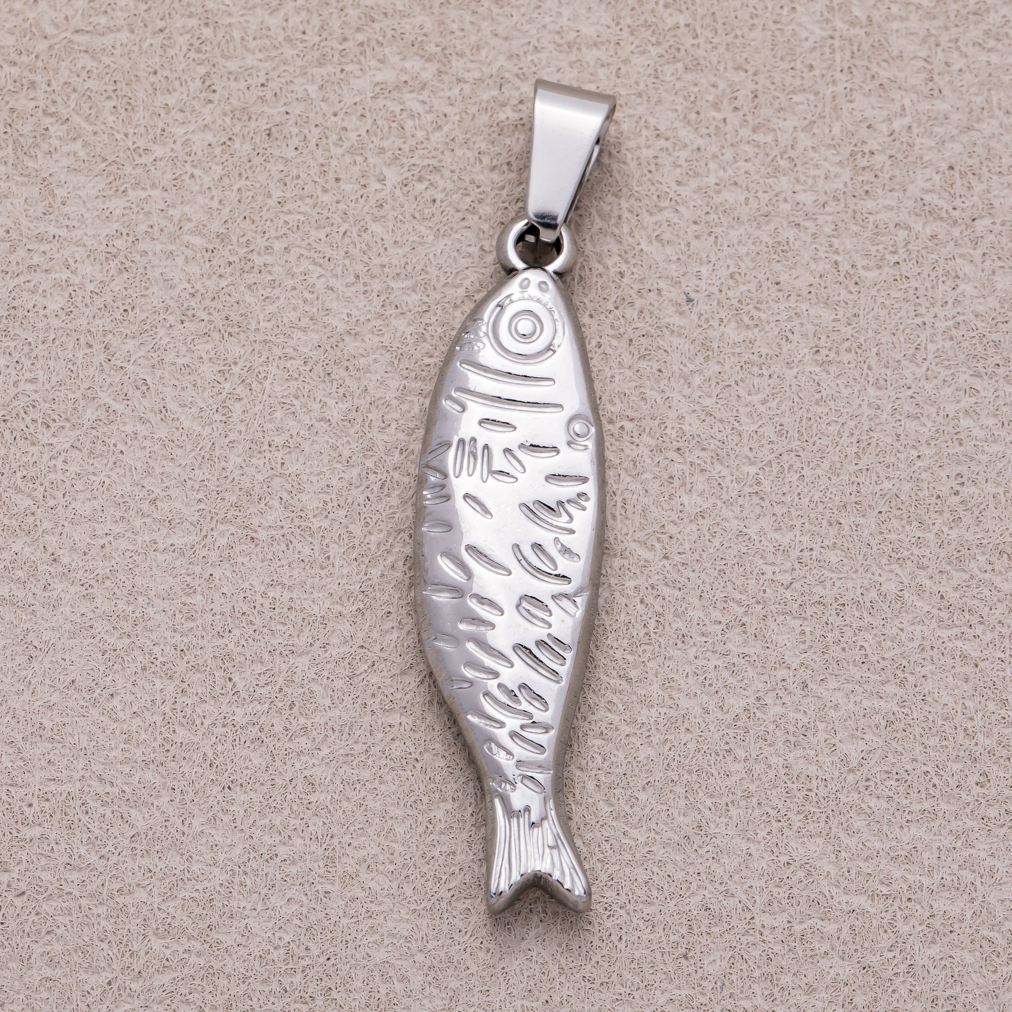 Launch Promo: 18K Gold PVD Stainless Steel Ocean Textured Fish Animal Pendant | Sold Each