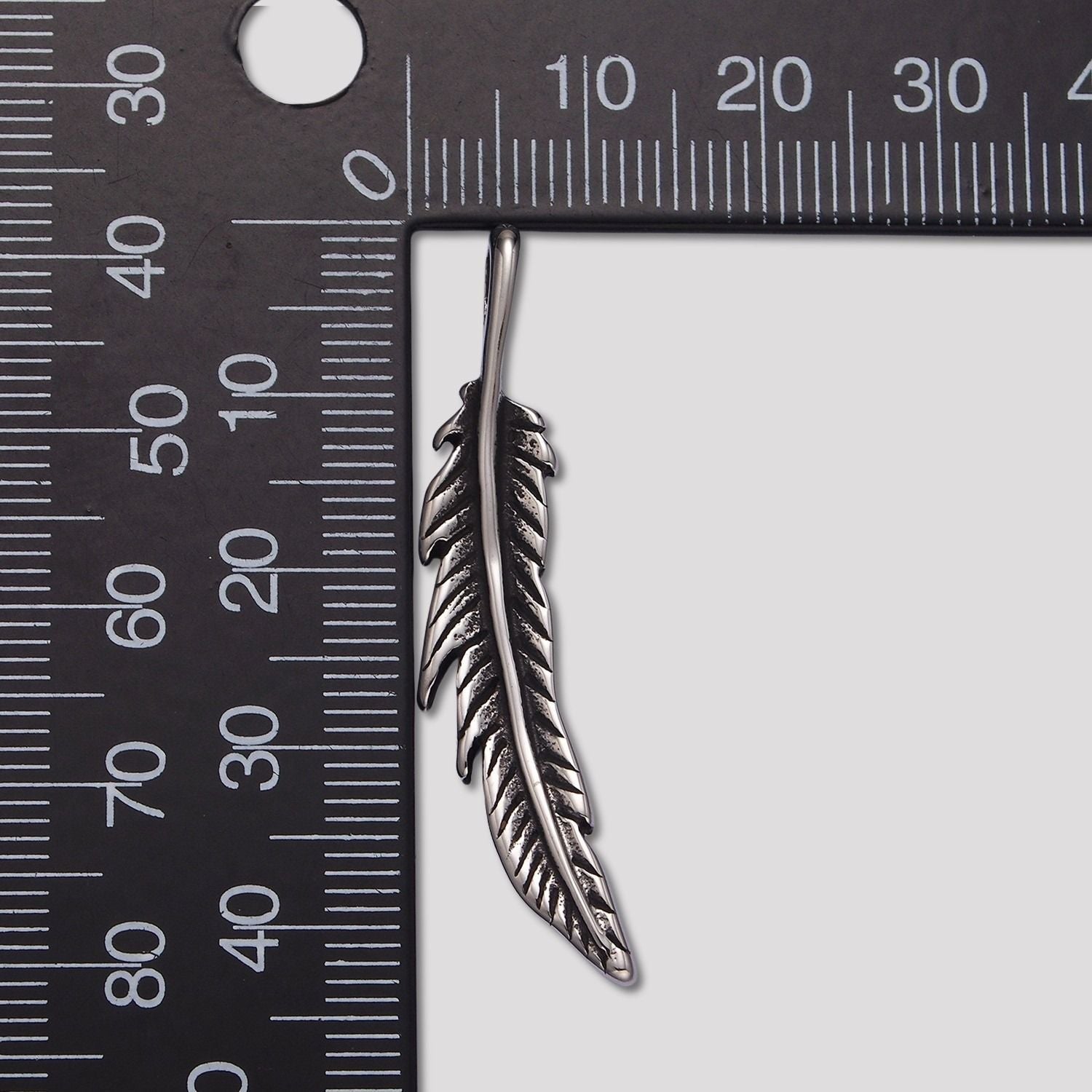 Launch Promo: Stainless Steel Antique Spirit Bohemian Feather Drop Pendant | Sold Each