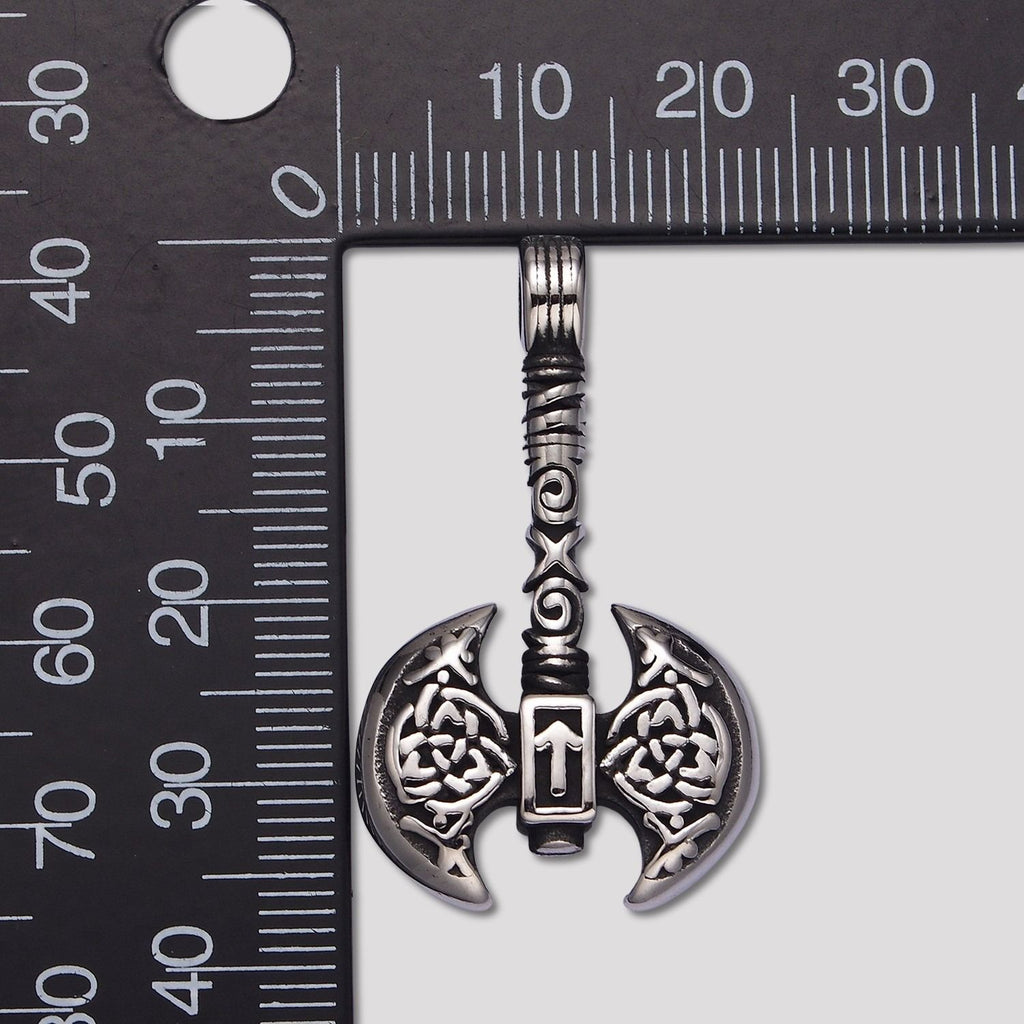 Launch Promo: Stainless Steel Antique Viking Battle Axe Pendant | Sold Each