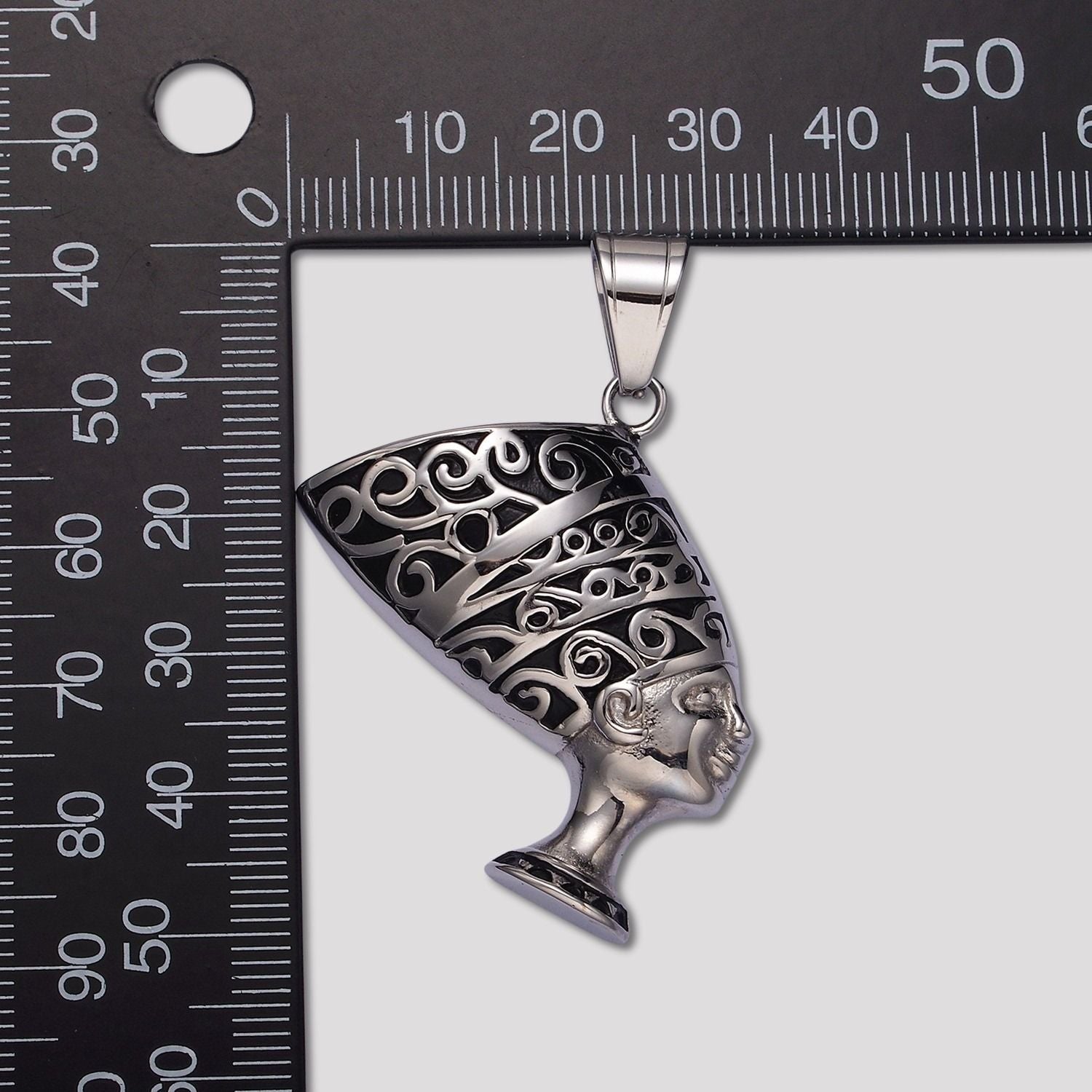 Launch Promo: Stainless Steel Nefertiti Queen Bust Pendant | Sold Each