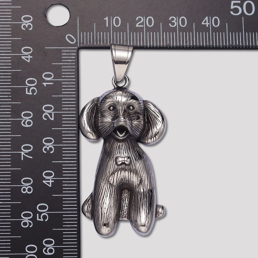 Launch Promo: Stainless Steel Antique Poodle Dog Animal Pendant | Sold Each