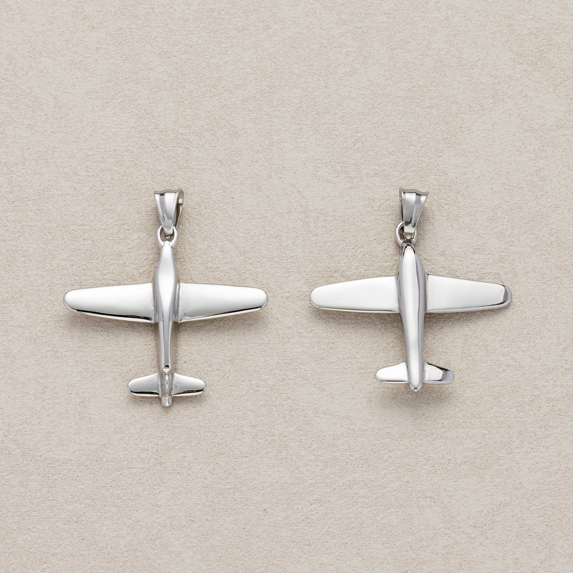 Launch Promo: Stainless Steel Sky Explorer Airplane Pendant | Sold Each