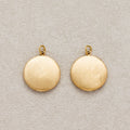 Launch Promo: 24K Gold PVD Stainless Steel Brushed Gold Circular Disk Charm | Sold Each