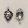 Launch Promo: Stainless Steel Clear CZ Majestic Lion Head Pendant | Sold Each