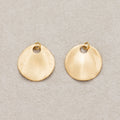 Launch Promo: 24K Gold PVD Stainless Steel Minimalist Medallion Disk Charm | Sold Each