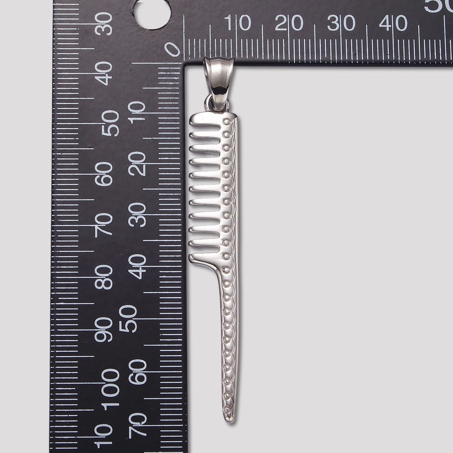 Launch Promo: Stainless Steel Minimalist Hair Stylist Comb Pendant | Sold Each