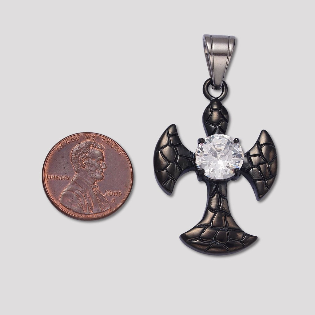 Launch Promo: Stainless Steel Dark Knight Gothic Cross Pendant | Sold Each