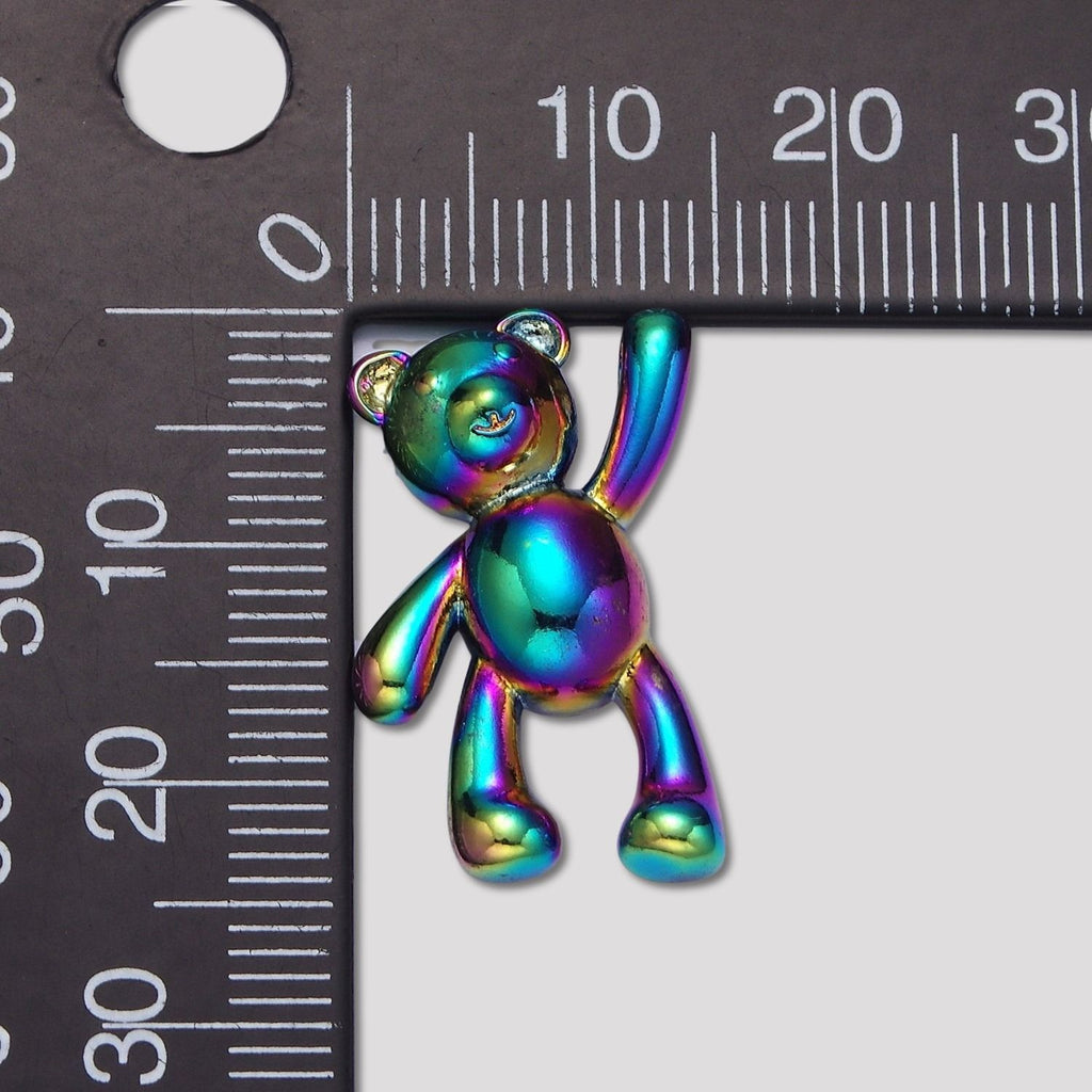 Launch Promo: Stainless Steel Rainbow Gradient Teddy Bear Animal Pendant | Sold Each