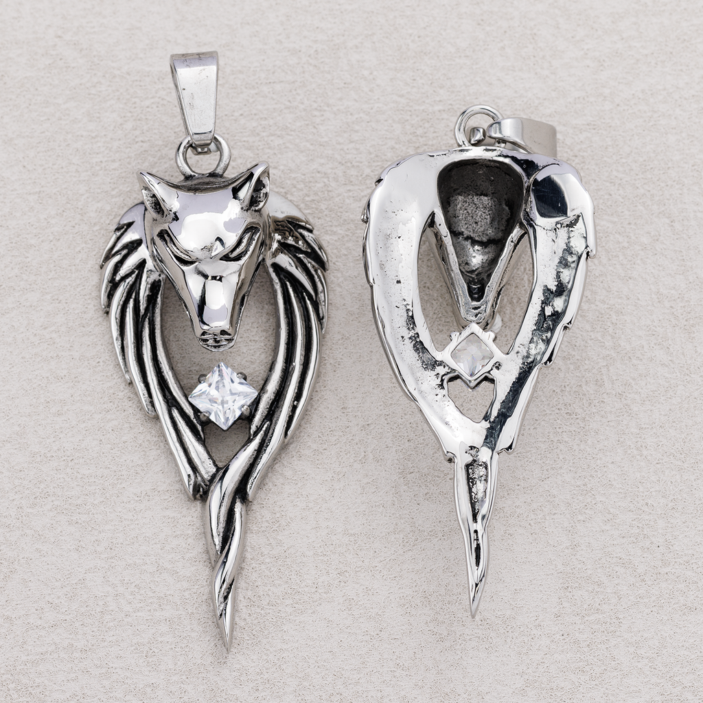 Launch Promo: Stainless Steel Spirit Wolf Animal Pendant | Sold Each