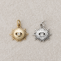 Launch Promo: 24K Gold PVD Stainless Steel Evil Eye Sunburst Religious Charm | Sold Each