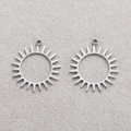 Launch Promo: Stainless Steel Open Sunburst Frame Charm | Sold Each