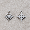 Launch Promo: Stainless Steel Minimalist Sunburst Star Charm | Sold Each