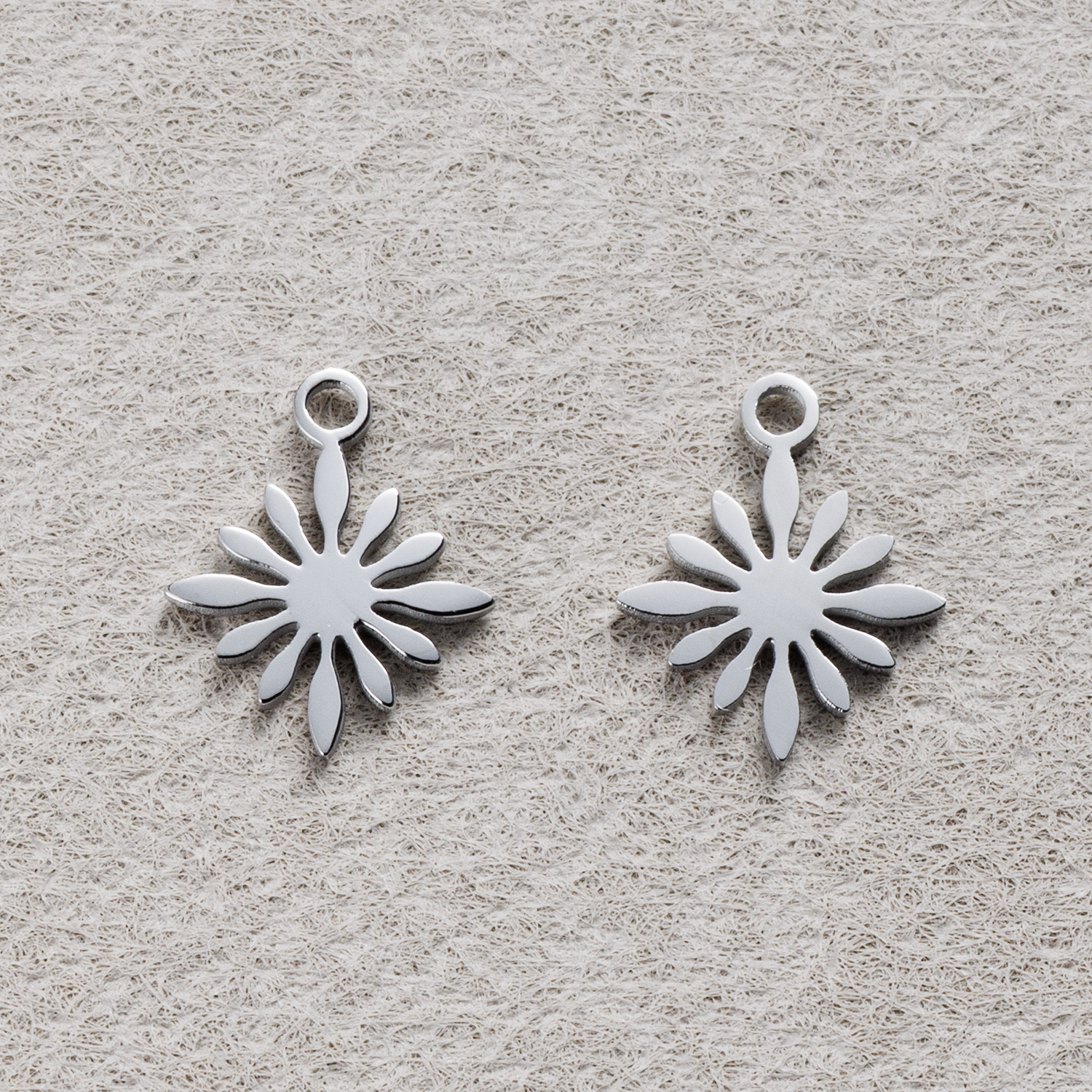 Launch Promo: Stainless Steel Minimalist Sunburst Star Charm | Sold Each