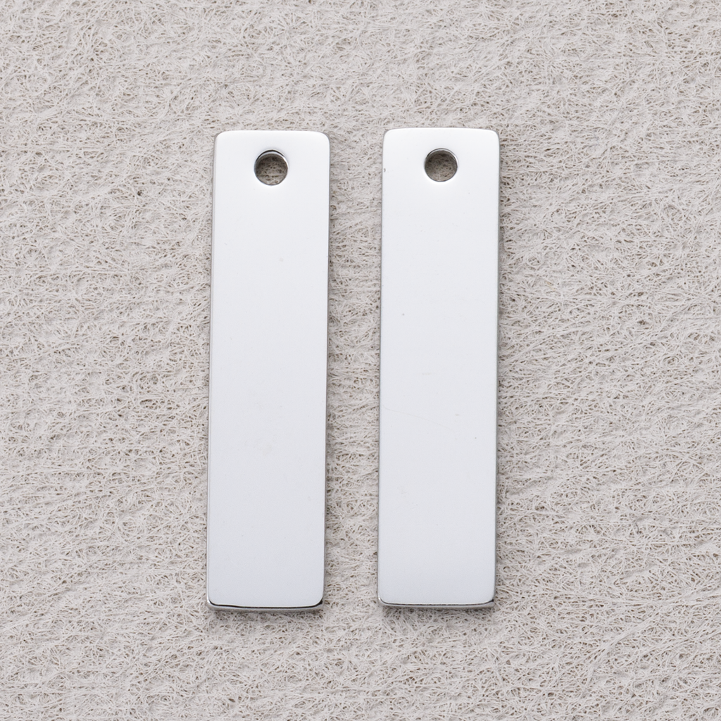Launch Promo: Stainless Steel Simple Rectangular Tag Charm | Sold Each