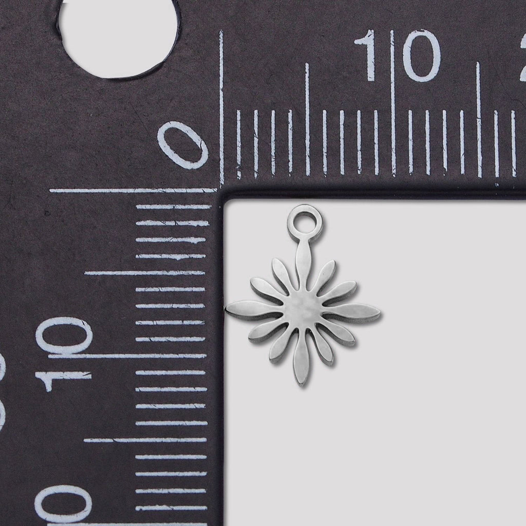 Launch Promo: Stainless Steel Minimalist Sunburst Star Charm | Sold Each