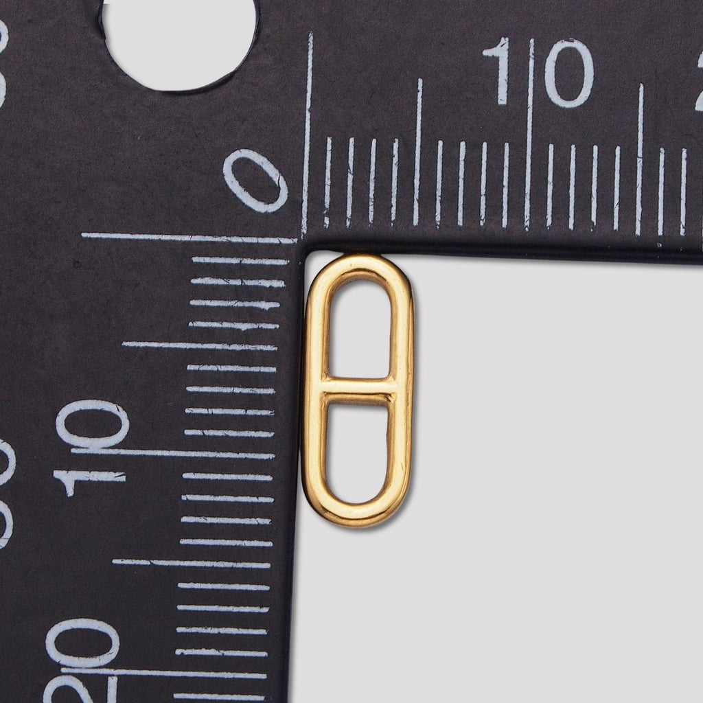 Launch Promo: 24K Gold PVD Stainless Steel Minimalist Mariner Link Connector | Sold Each