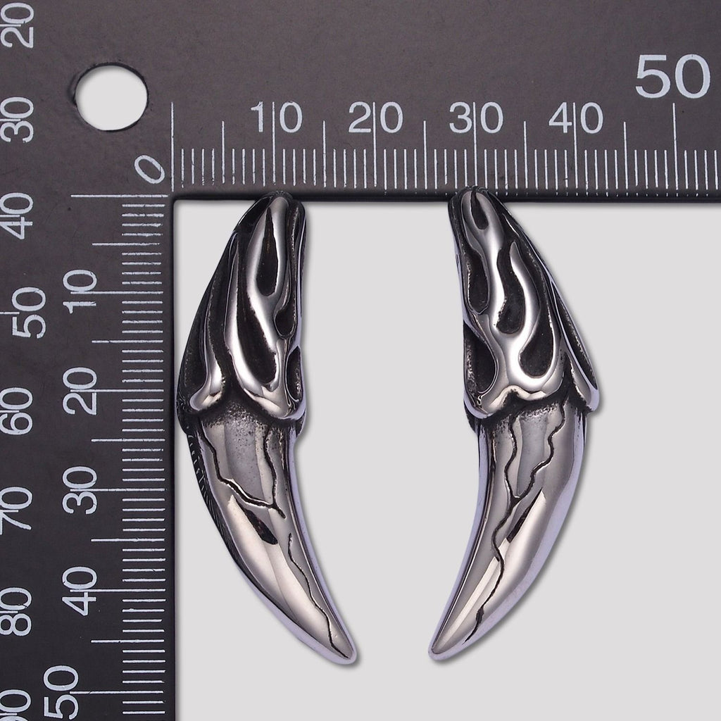 Launch Promo: Stainless Steel Chunky Tusk Pendant | Sold Each
