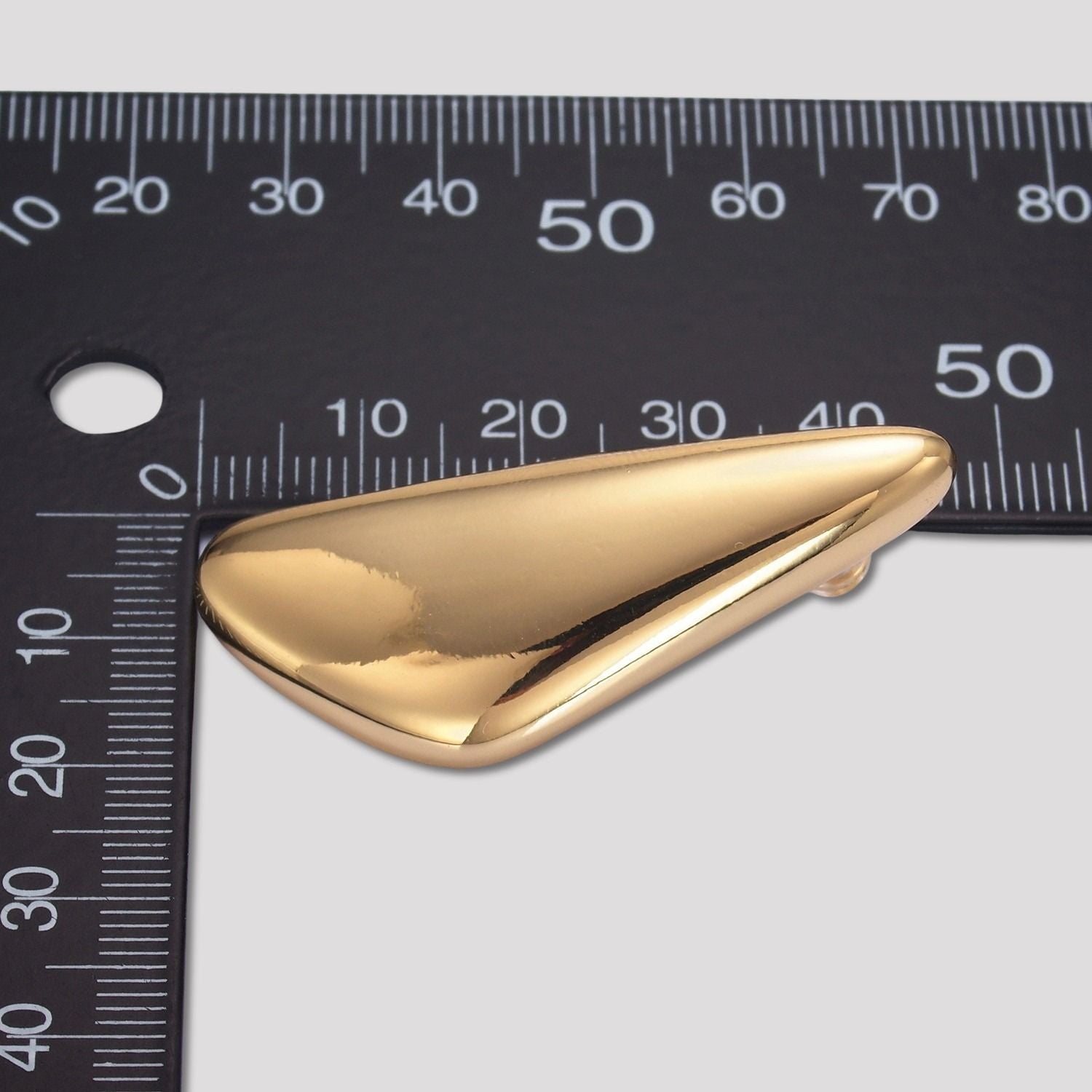 Launch Promo: 24K Gold PVD Stainless Steel Geometric Triangle Asymmetric Stud Earring | Sold Each