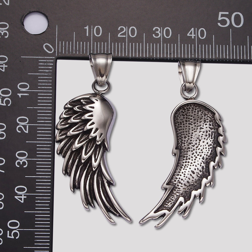 Launch Promo: Stainless Steel Guardian Angel Wing Pendant | Sold Each