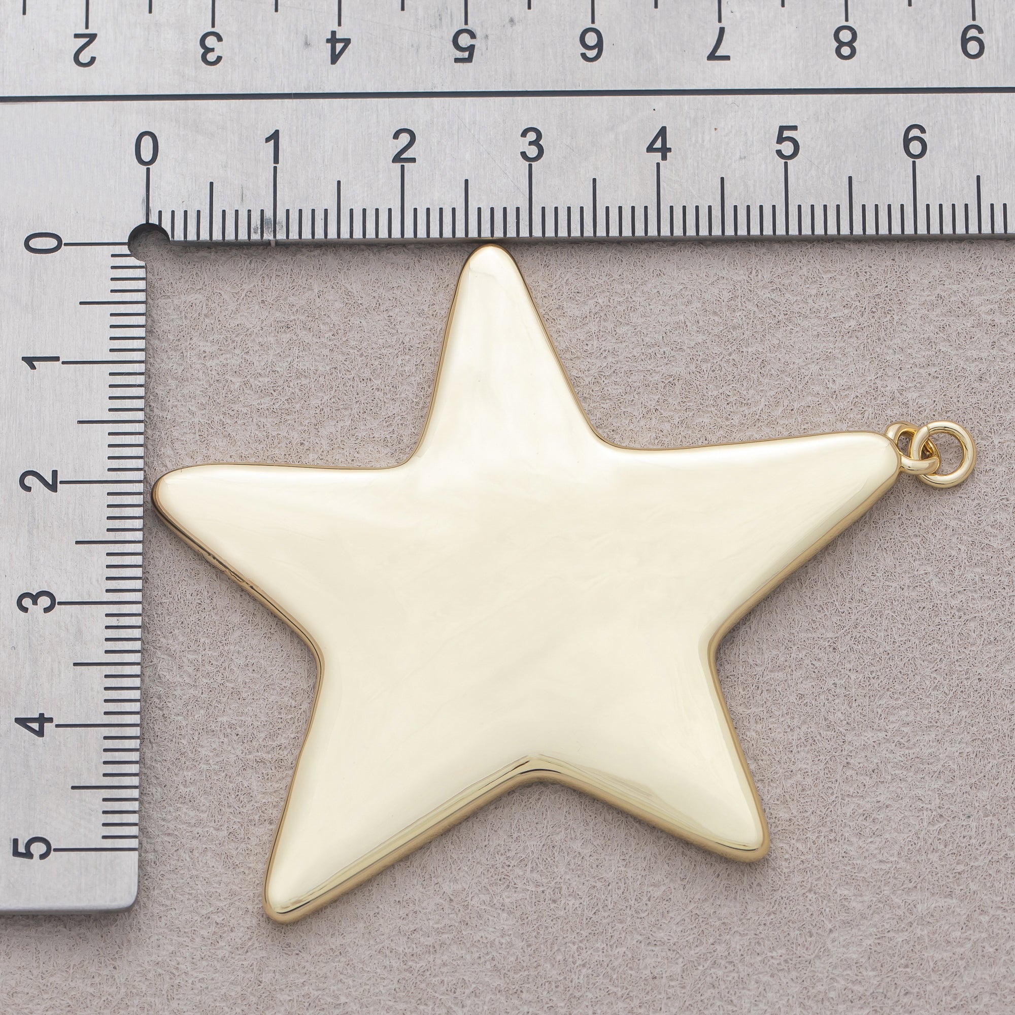 16K Gold Plated Plain Celestial Star Pendant - Sold Each
