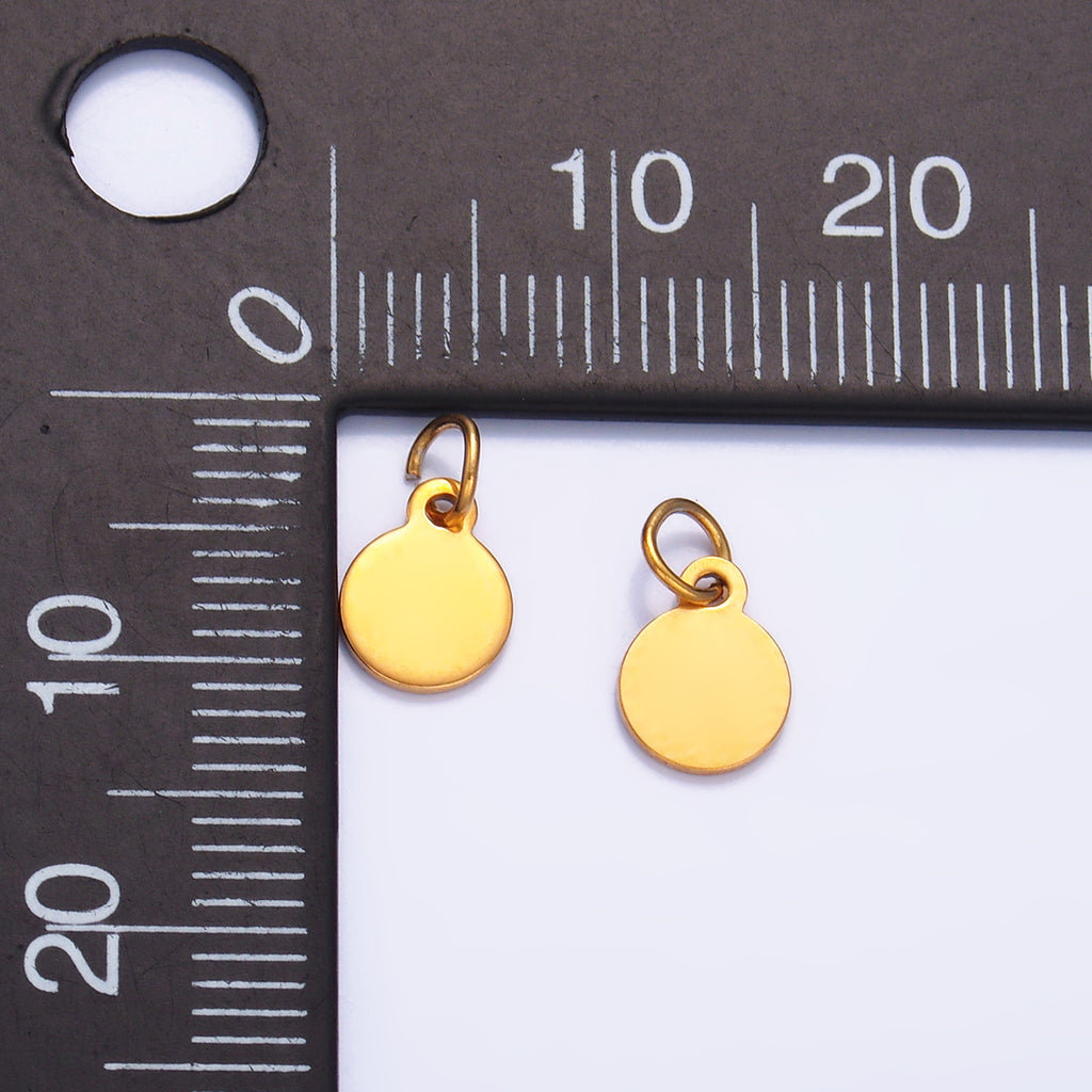 Launch Promo: 24K Gold PVD Stainless Steel Mini Round Coin Charm | Sold Each