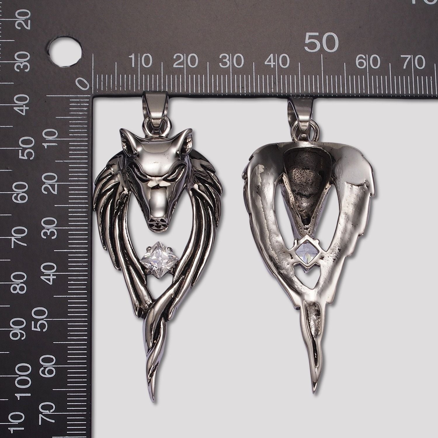 Launch Promo: Stainless Steel Spirit Wolf Animal Pendant | Sold Each