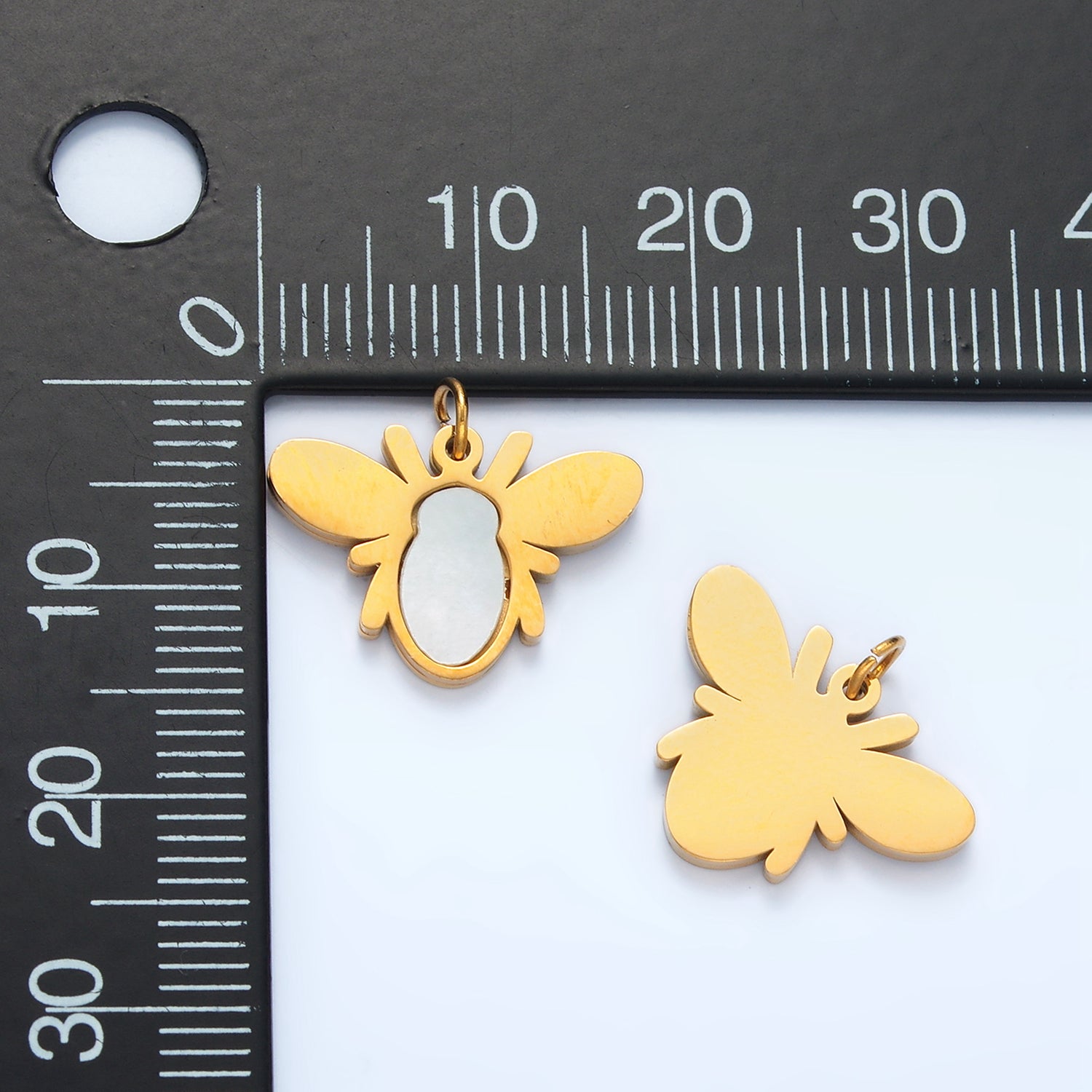 Launch Promo: 24K Gold PVD Stainless Steel Cute Honey Bee Insect Charm | Sold Each