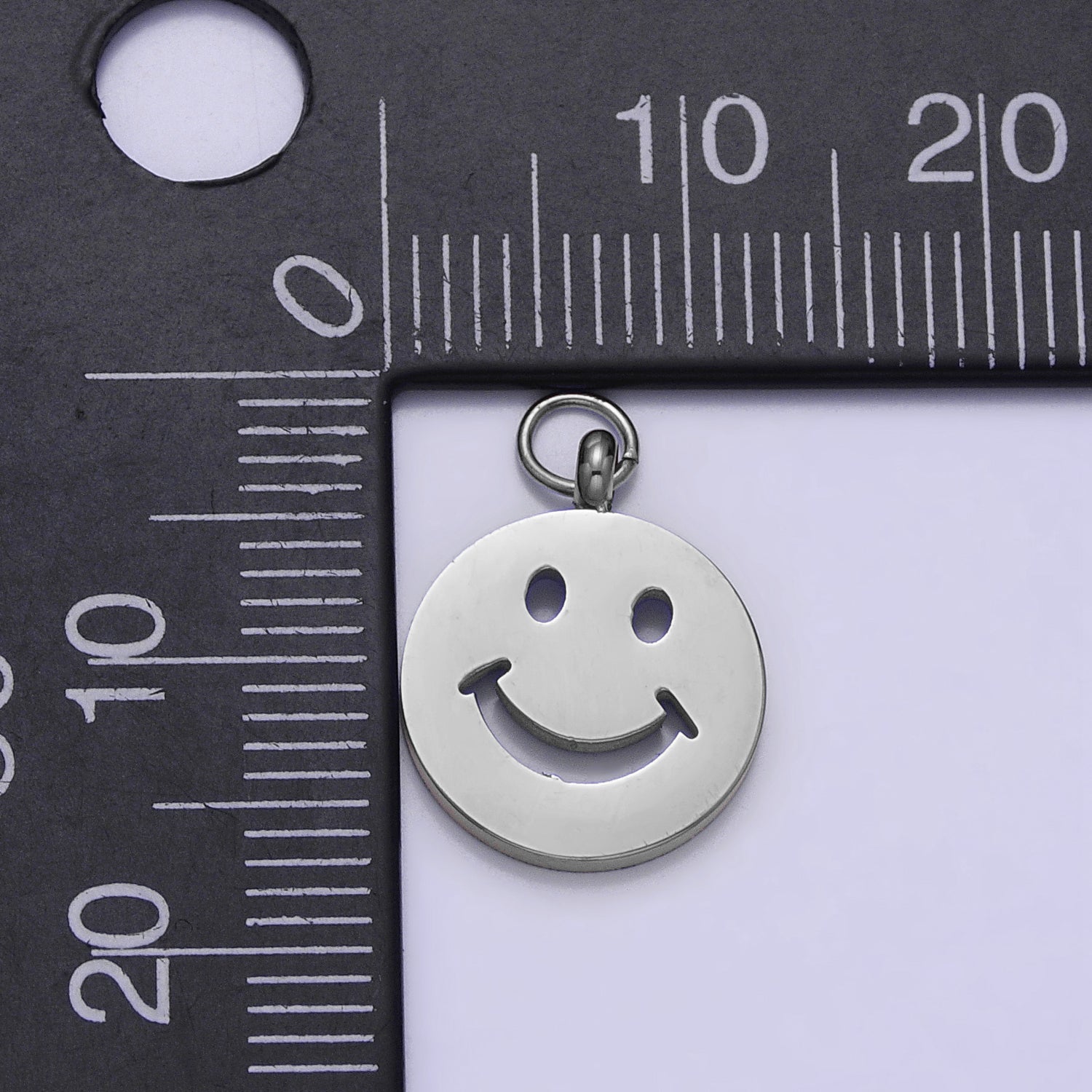 Launch Promo: 24K Gold PVD Stainless Steel Smiley Face Emoticon Charm | Sold Each