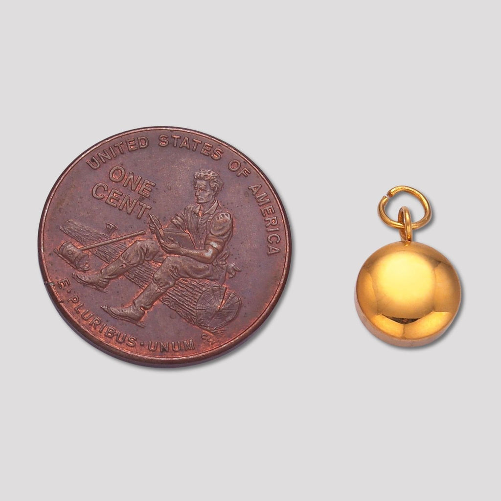 Launch Promo: 24K Gold PVD Stainless Steel Mini Round Geometric Charm | Sold Each
