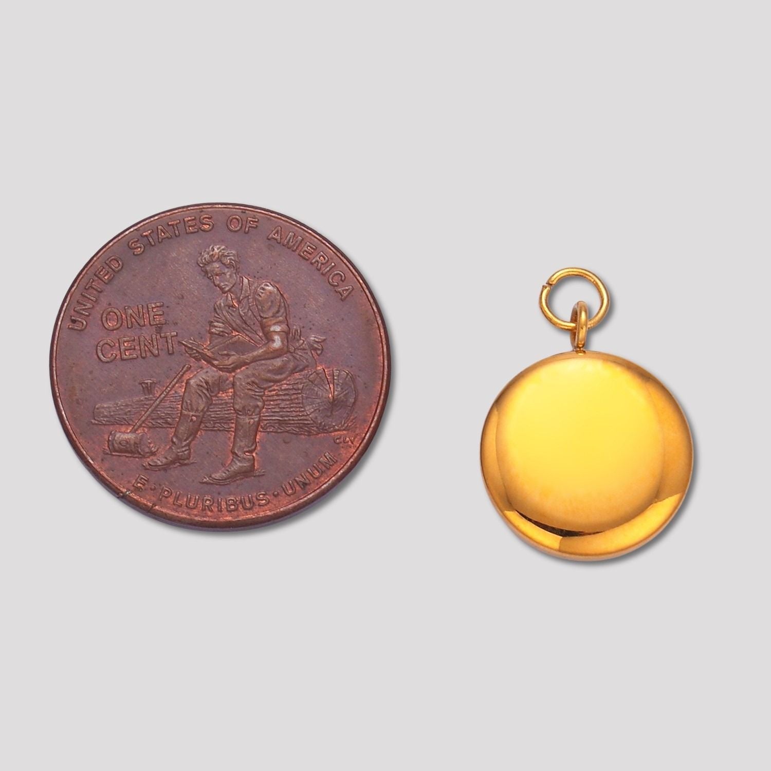 Launch Promo: 24K Gold PVD Stainless Steel Round Geometric Charm | Sold Each